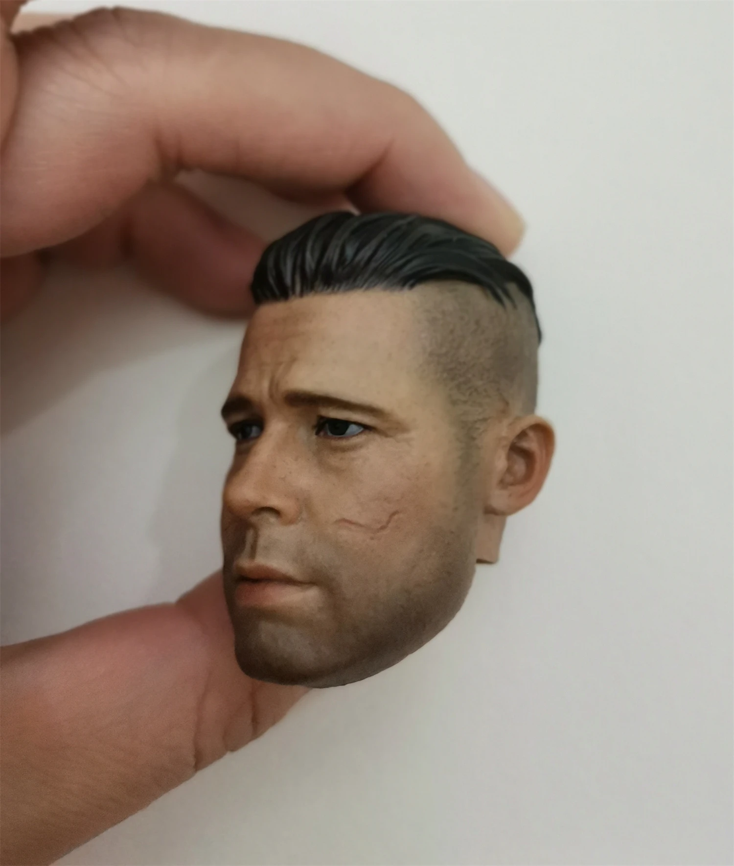 1/6 Schaal Tank Soldaat Brad Pitt Man Head Sculpt Model Geschikt voor 12'' Militaire Action Figure