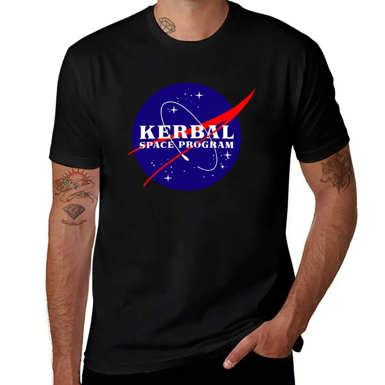 Kerbal Space Program Insignia Colored T-Shirt vintage anime shirt tops blacks t shirts for men