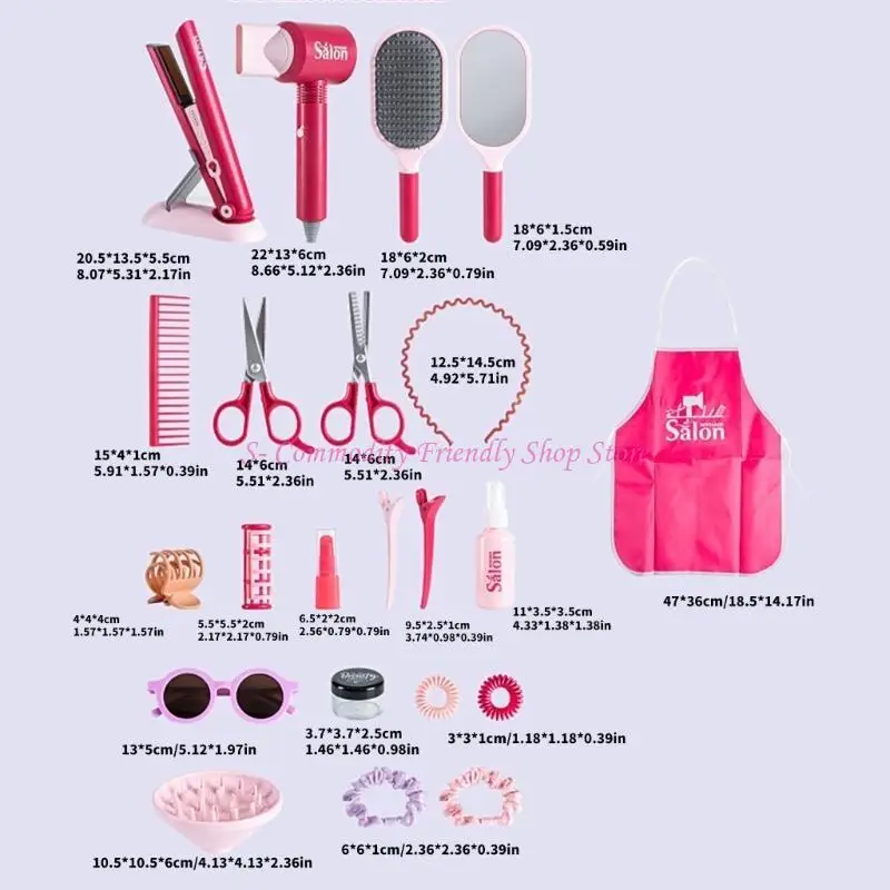 85AE – ensemble jouets pour Salon coiffure beauté pour filles, pour le développement des compétences sociales des