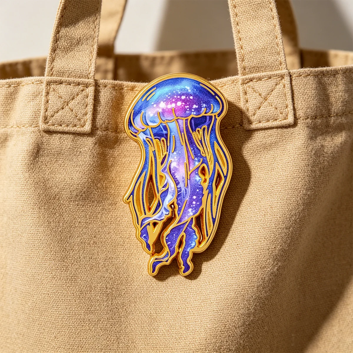Jellyfish Enamel Pin Cartoon Brooch Lapel Pins Badge on Backpack Clothing Accessories Vintage Jewelry Friends Gifts
