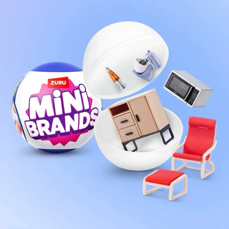 Zuru Mini Brands Toys 5 Surprise Vintage Supermarket Furniture Series Mini Blind Ball Mystery Box Miniature Toy Children's Gift