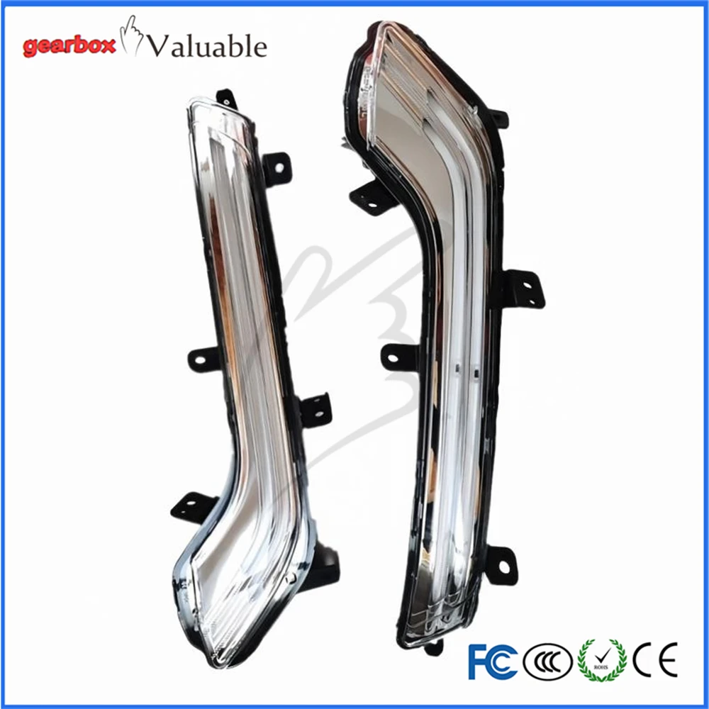 1 Pair Genunie 9809087680 9809087780 LED Daytime Running Light Fog Lamp with Turn Signal DRL for Peugeot 508 2015-2016