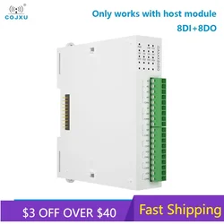 8DI+8DO Analog Switch Acquisition RJ45 RS485 COJXU GAXAX8080 Distributed Remote IO Expansion Module Modbus Rapid Debugging