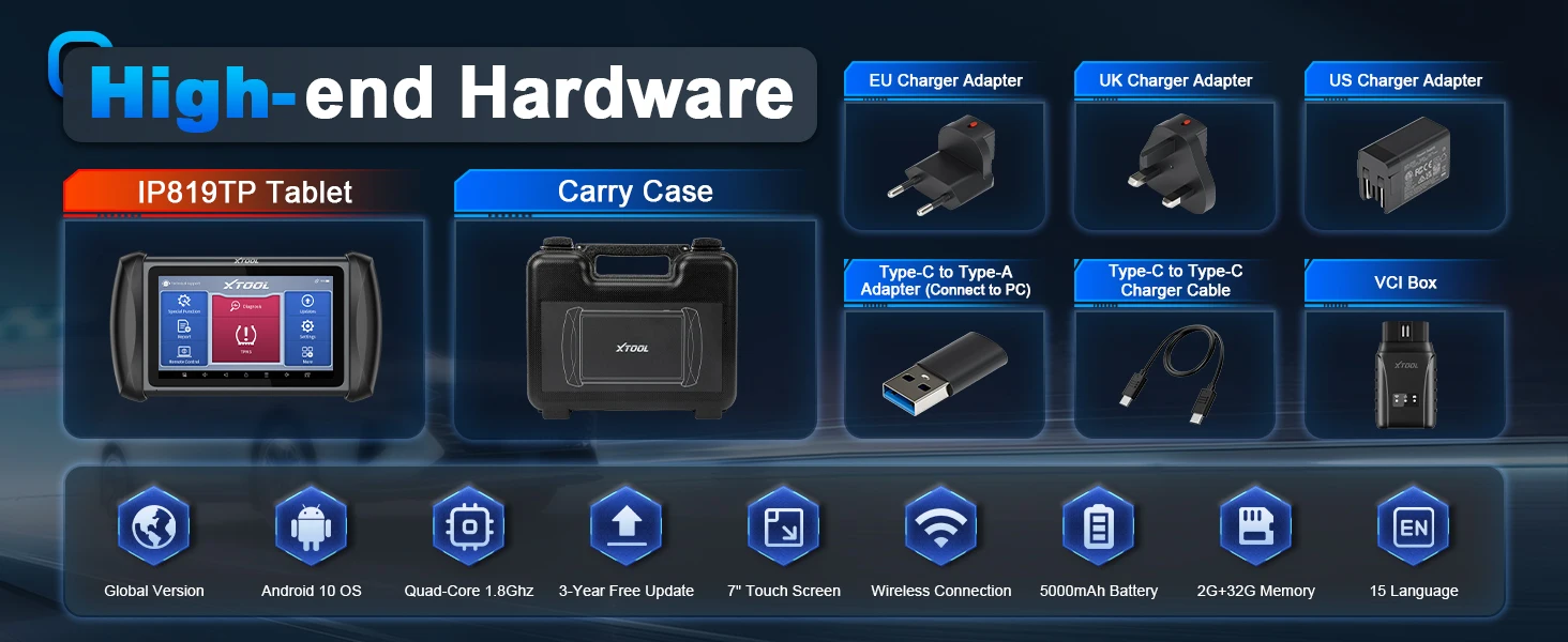 XTOOL IP819TP TPMS Programmiertool TPMS Erneute Aktivierung Reifendrucküberwachung Sensor Programmierer Autodiagnosetools – Detail 12