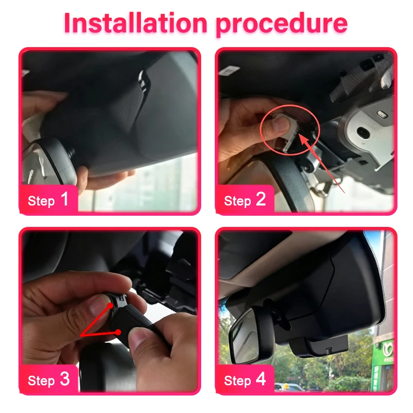 Cámara para Auto 4K con WiFi para Lexus GX 550 GX550/GX 550h GX550h 2024 2025 y para Toyota Land Cruiser Prado 250 LC250 J250, DVR OEM