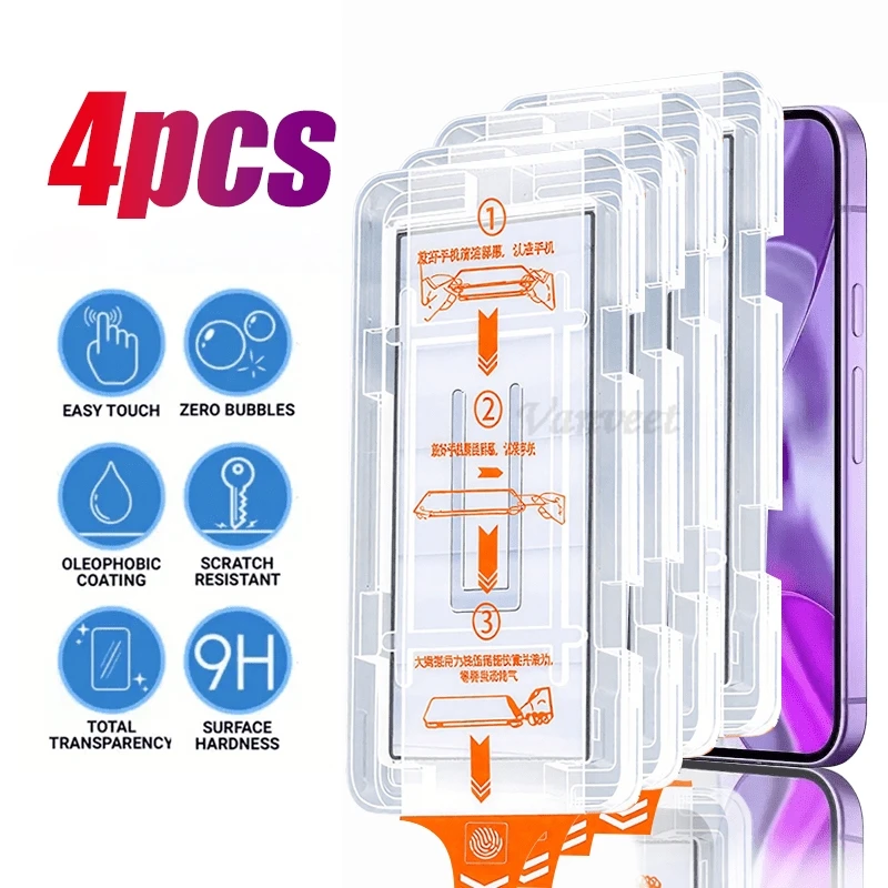 For Samsung S25 FE Screen Protector Samsung S25 Ultra S24 FE S23 Plus S20 FE S25FE S22 One-Click Tempered Glass Protective Film