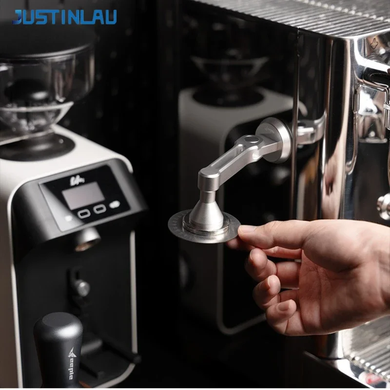 JUSTINLAU Aluminium Alloy No-Touch Storage Bracket Magnetic Holder for Espresso Puck Screen Barista Coffee Machine Accessories