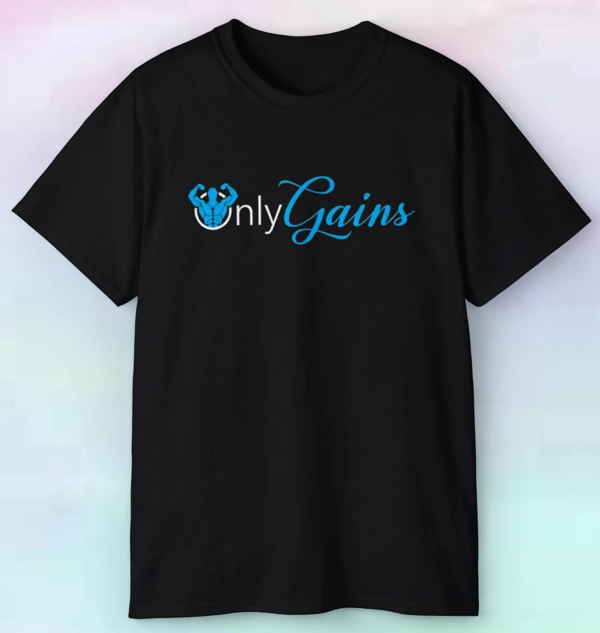 Men's Only Gains Gym Shirt | Funny Working Out Fitness Parody | S-5XL