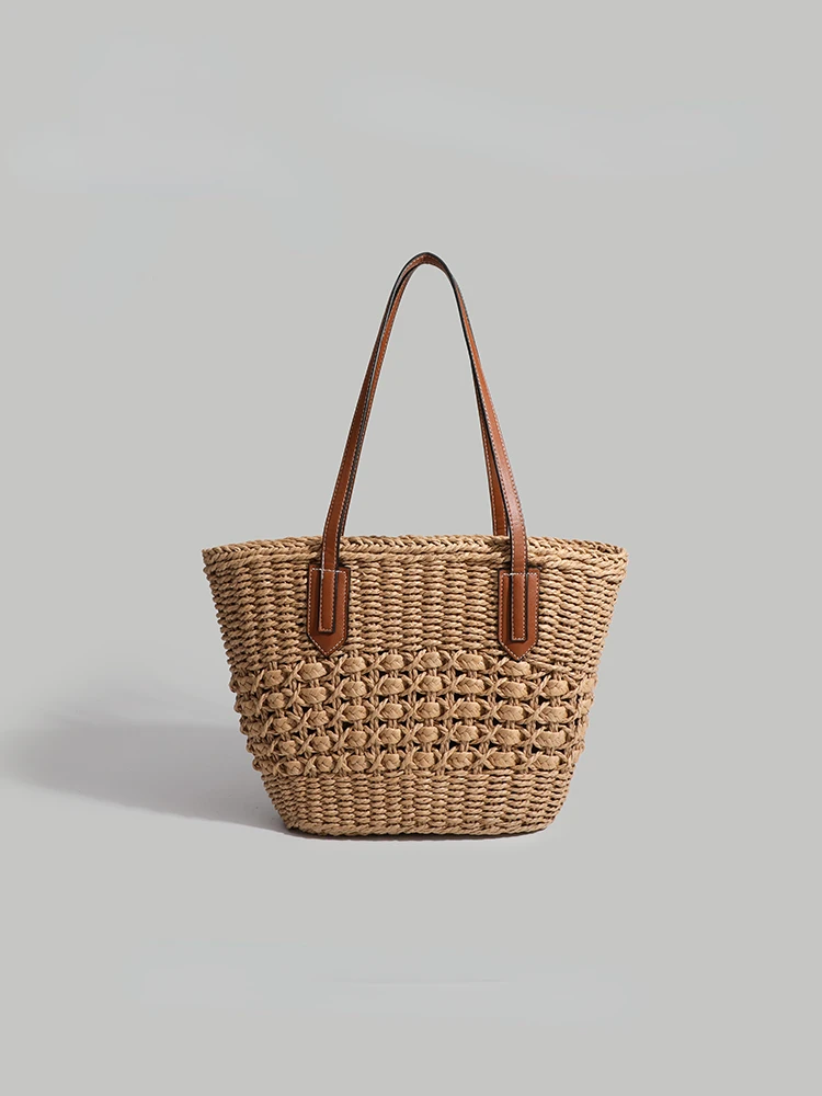 

Grass Vine Woven Tote Bag Replicas Luxury Brands Shoulder Women's Summer 2024 Wallet Bags Trend Handbags Sac De Luxe Femme Woman