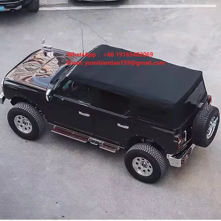 Waterproof Convertible Kit Black Flannel Sunshade Roof Cover Retractable  3/3 Soft Top for Ford Bronco 2021-2024