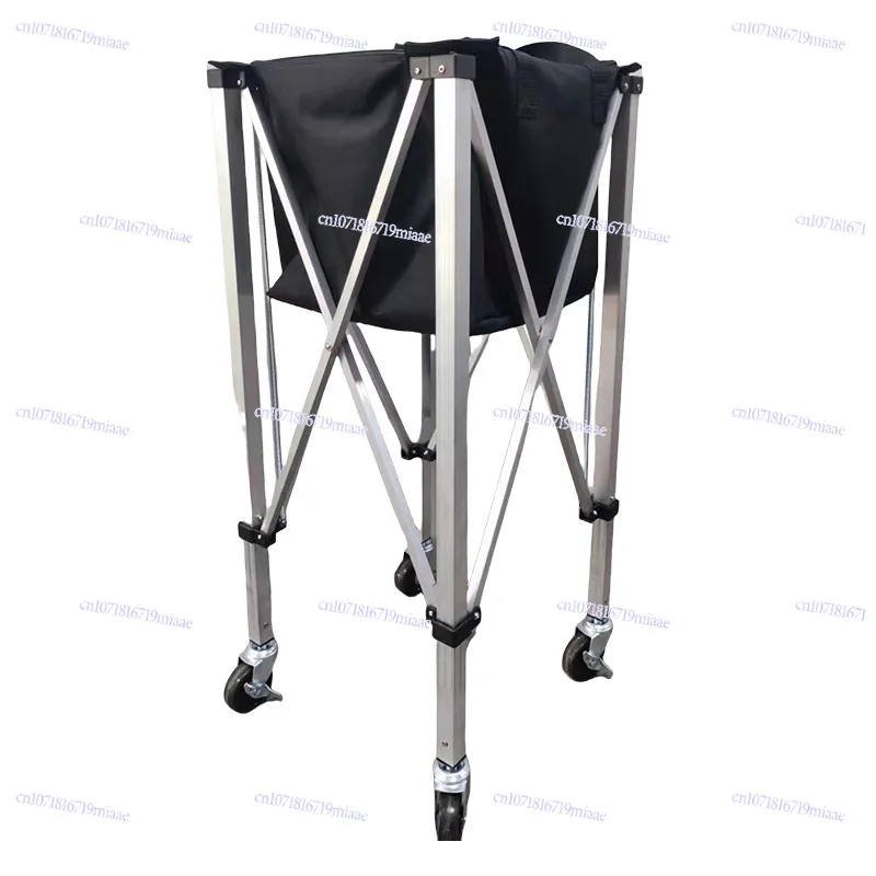 عبر الحدود المحمولة سبائك الألومنيوم التنس عربة التخزين المحمول للطي التنس مدرب عربة التقاط سلة بالجملة #5