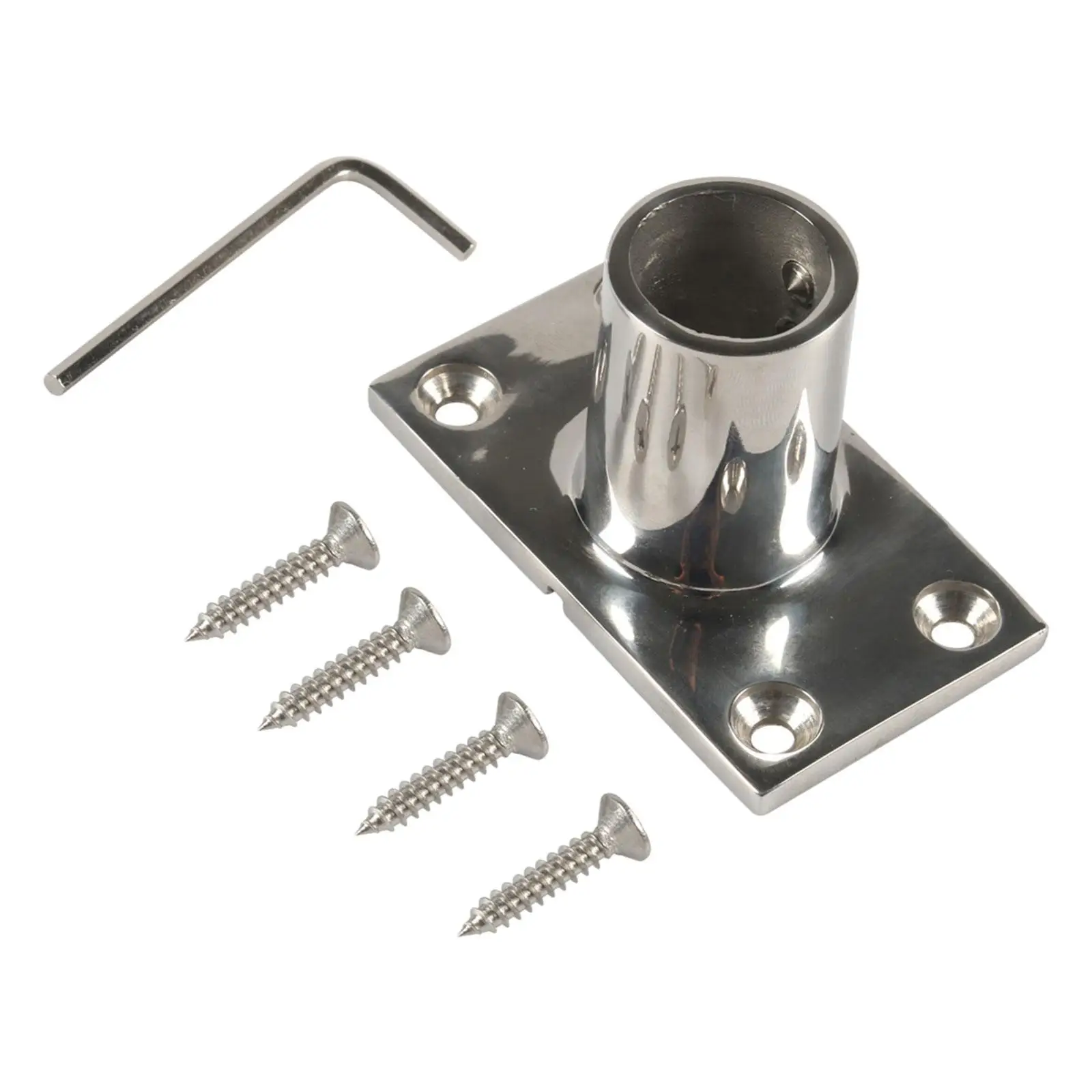 Pasamanos de cubierta de barco, Base Rectangular, tubo de montaje para barco Dudy pesado de 90 grados