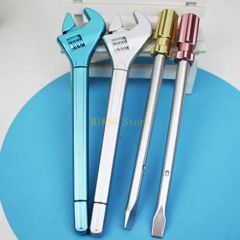 12개입 신기한 젤 펜 드라이버 렌치 모양 젤 펜 재미있는 필기구 학생용 남녀 공용 수업 보상 베스트 세일