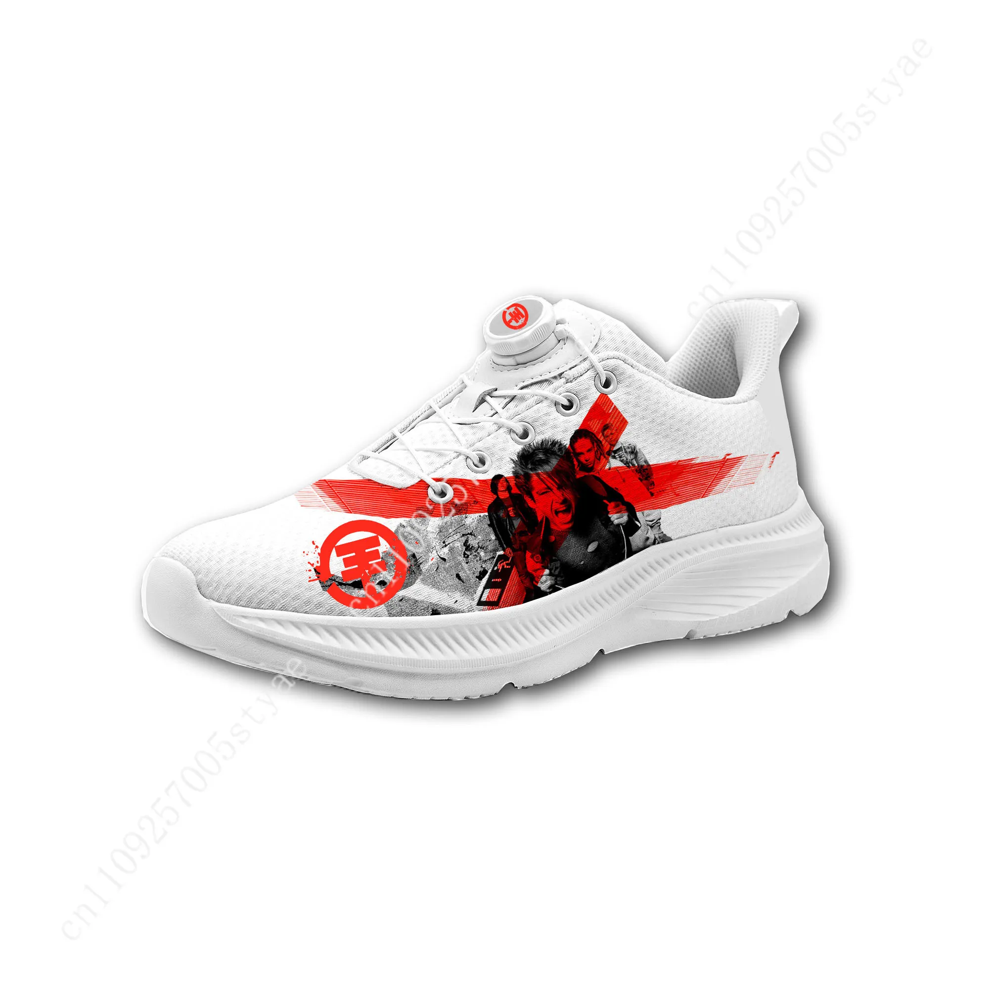 Tokio Hotel band Mens Womens Casual Hiking Shoes Laceless Rotating Button Sports Shoes lightweight Custom Sneaker view 2