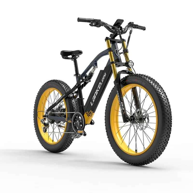 US Stock New Electric Bike 1000W Brushless Motor 48V 16AH Mountain Cruiser Beach EBike Snow Bike Electric Bicycle LANKELEISI