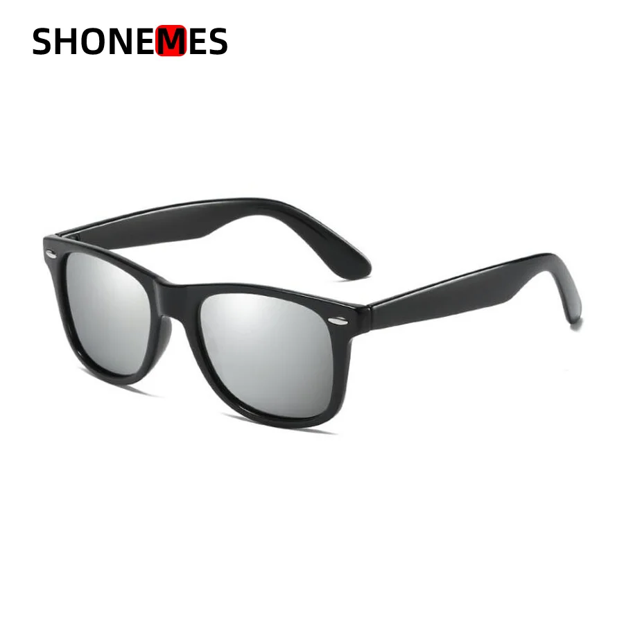 Shonemes Polarized Sunglasses Classic Square Shades Night Vision Outdoor UV400 Driving Sun Glasses for Men Women