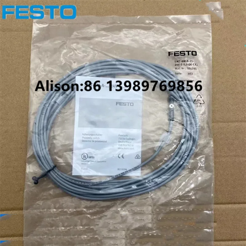 FESTO proximity switch SMT-8M-A-NS-24V-E-0.3-M8D 574339 SMT-8M-A-NS-24V-E-2,5-OE  574338