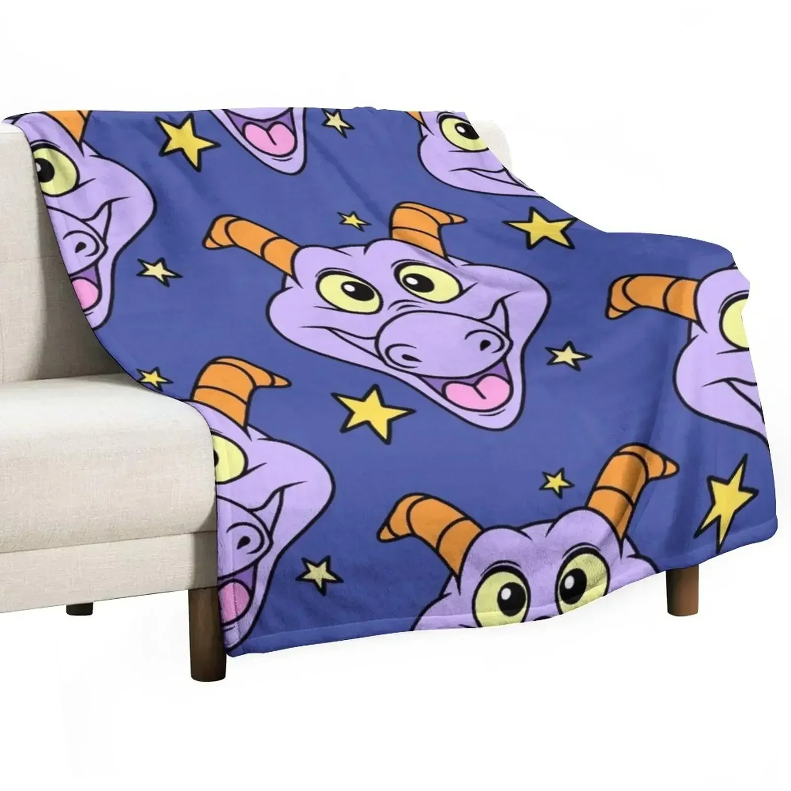 Figment with Stars Throw Blanket Baby Retros Polar Blankets