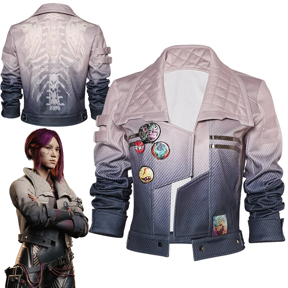 Game 2077 Songbird Cosplay Jacket Fantasia Costume Disguise for Adult Women Coat Casual Jacket Outfits Halloween Carnival Suit