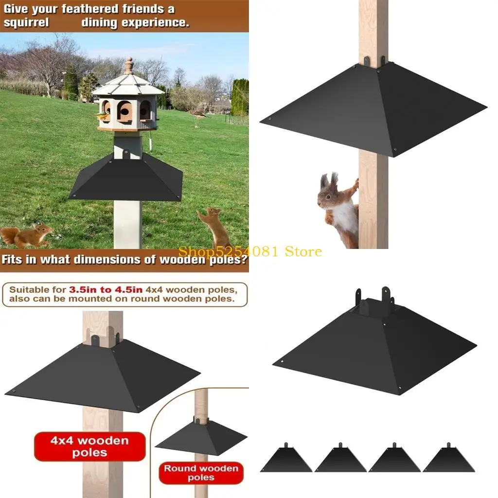 

AXYC Squirrels Hood Bezel Creative Baffle Birds Feeders Cover Rainproof Protector Garden Decor Feeders for Outdoors