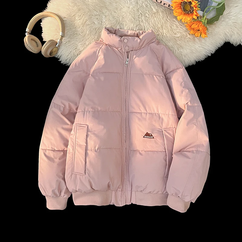 2024 novo casaco de inverno dos homens quentes parkas streetwear casacos de algodão fino jaquetas masculinas sólido à prova de vento acolchoado