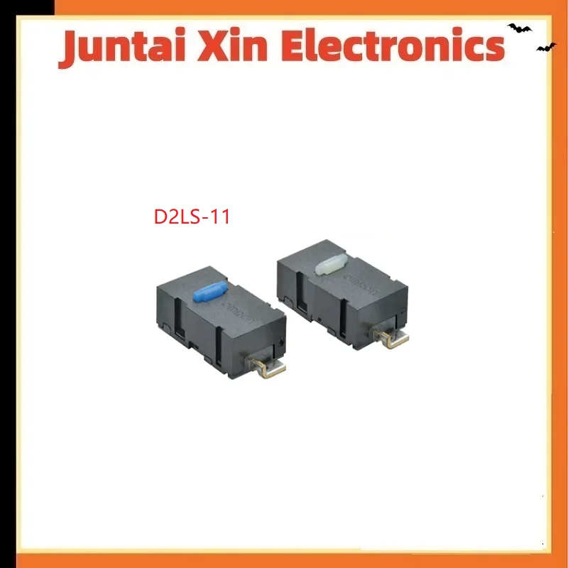 50PCS/LOT D2LS-21 D2LS-11 Blue Dot Micro Switch for Gaming Mouse Compatible in stock
