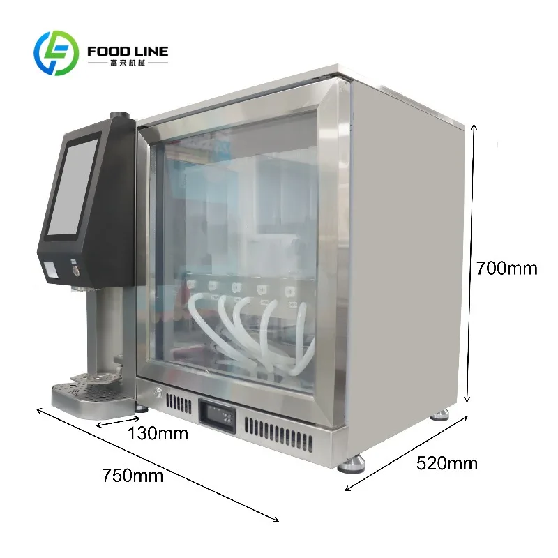 Customized Multi-Flavor Beverage Auto Electric Tabletop Bubble Tea Maker Equipment Milk Tea New Condition Remote Control on Sale