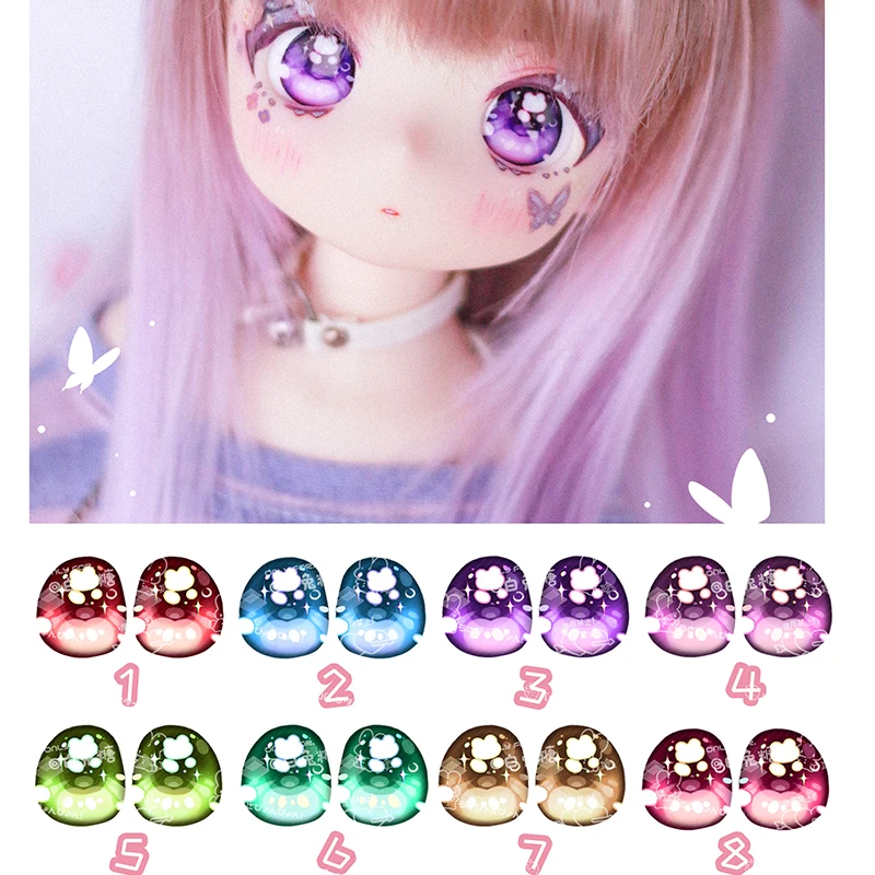 

BJD eyes 12mm-16mm-20mm-24mm doll eyes 18mm doll acrylic eyeballs 1/12 1/8 1/6 1/4 1/3 BJD SD doll accessories doll cartoon eyes