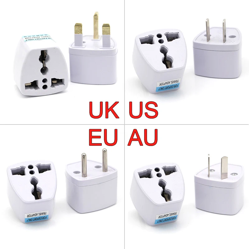 New Arrival 1 PC Universal UK US AU To EU AC Power Socket Plug Travel Electrical Charger Adapter Converter Japan China American