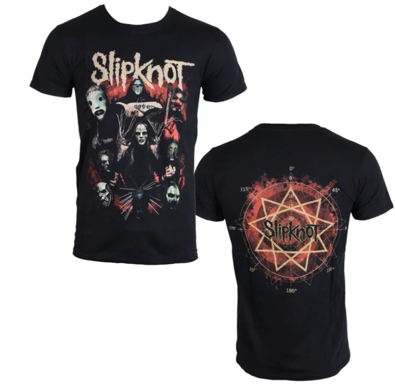 Slipknot Come Play Dying Pattern Printed T-Shirt Unisex 100% Cotton Tee, Nu Metal Band Street Casual Retro Style Top
