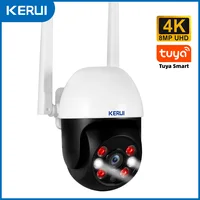 KERUI 5MP 8MP 4K PTZ WiFi IP Cámara inalámbrica Tuya Smart Outdoor Home Security Dual Lens 10MP 5K Camera CCTV Video Surveillance