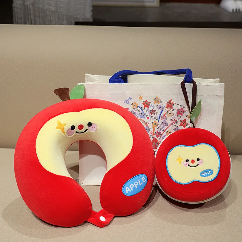 

Мягкая подушка из пены с эффектом памяти «Яблоко», милый подарок для домашнего декора, нескользящая, моющаяся для дивана, кровати, офиса