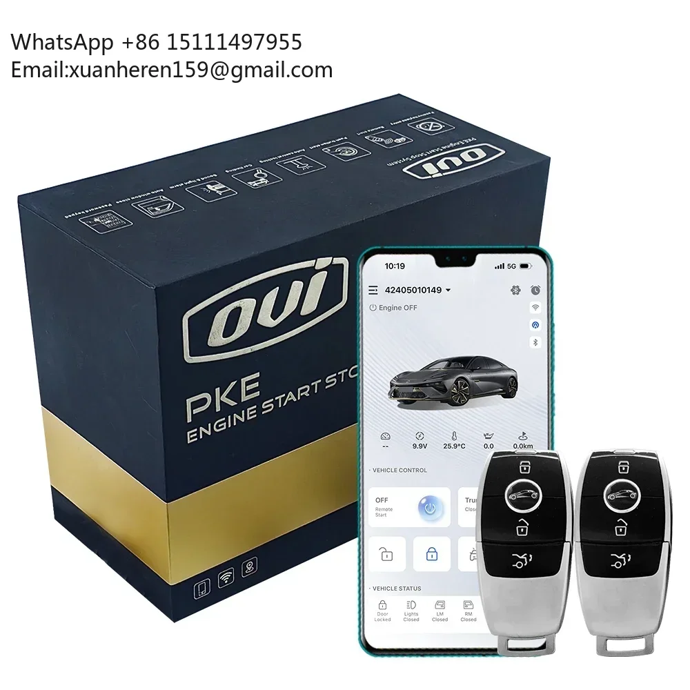 OVI 8500 Smartphone Remote Start Car GPS/GSM Digital Car Key PKE for Mercedes Benz V-Class Keyless Entry Push to Start