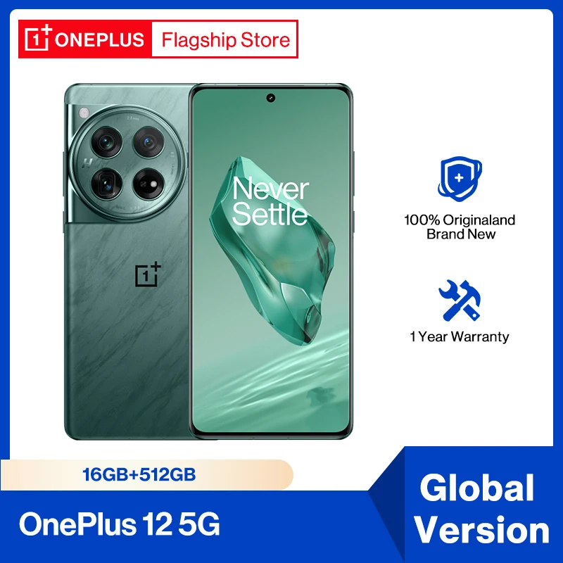 OnePlus 12 Global Version 16GB 512GB Snapdragon 8 Gen 3  Hasselblad Camera 2K 120Hz Display 100W SUPERVOOC Charge
