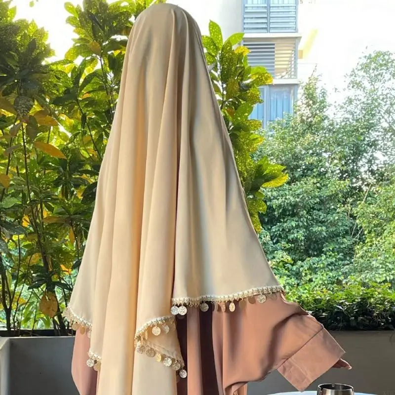 

X4YC Muslims Hijab Scarf Turban for Women Shawl Head Wrap Comfortable and Fashionable Headscarf Versatile Half-body