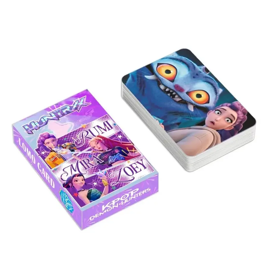 30 pçs kpop demônio caçador derpy tigre cartões laser conjunto para meninos e meninas dos desenhos animados anime cartões colecionáveis presentes de moda para estudantes