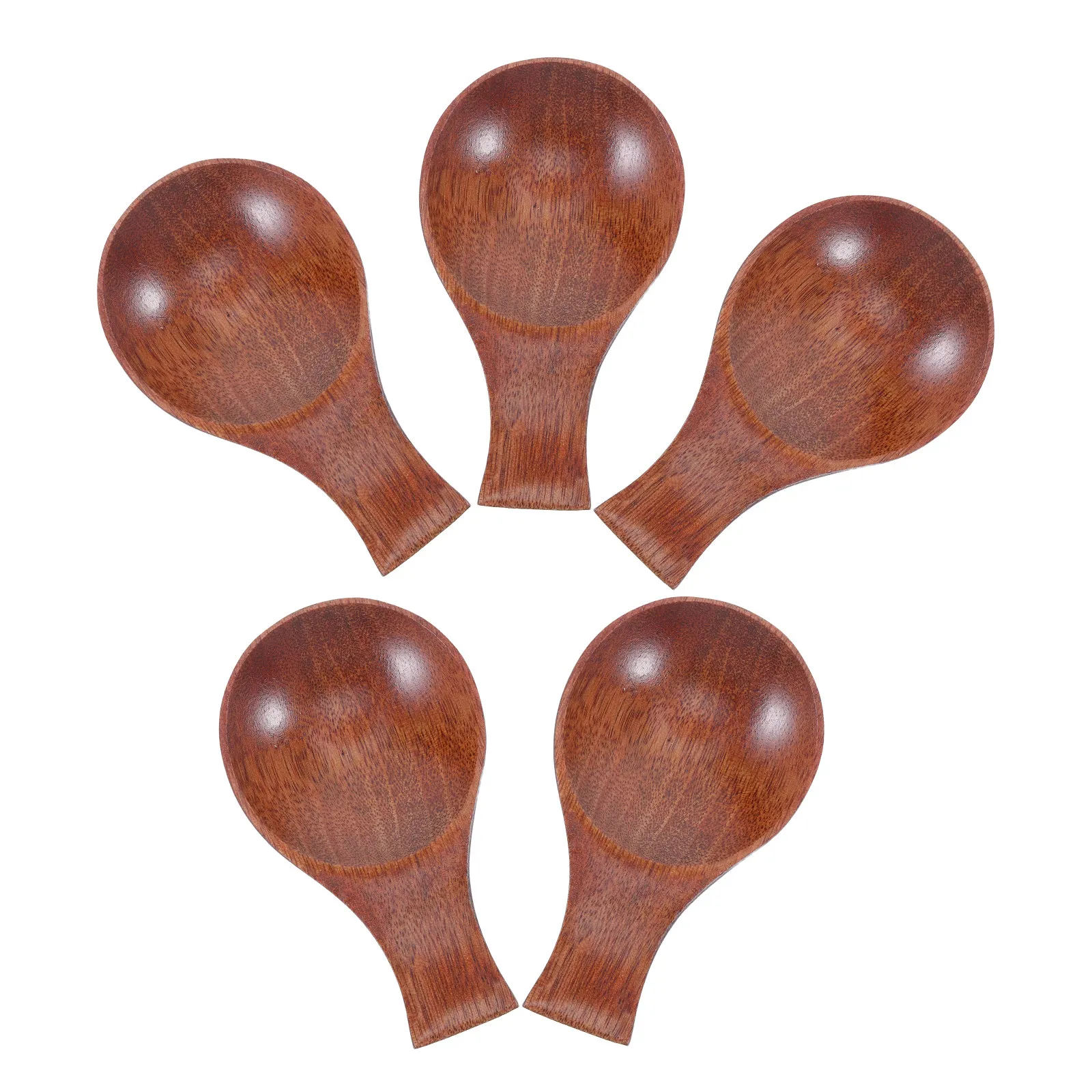 5Pcs Wooden Chopstick Stand with Sauce Dish Elegant Natural Texture Easy Clean Multi Functional Chopstick Holder Rest for Home