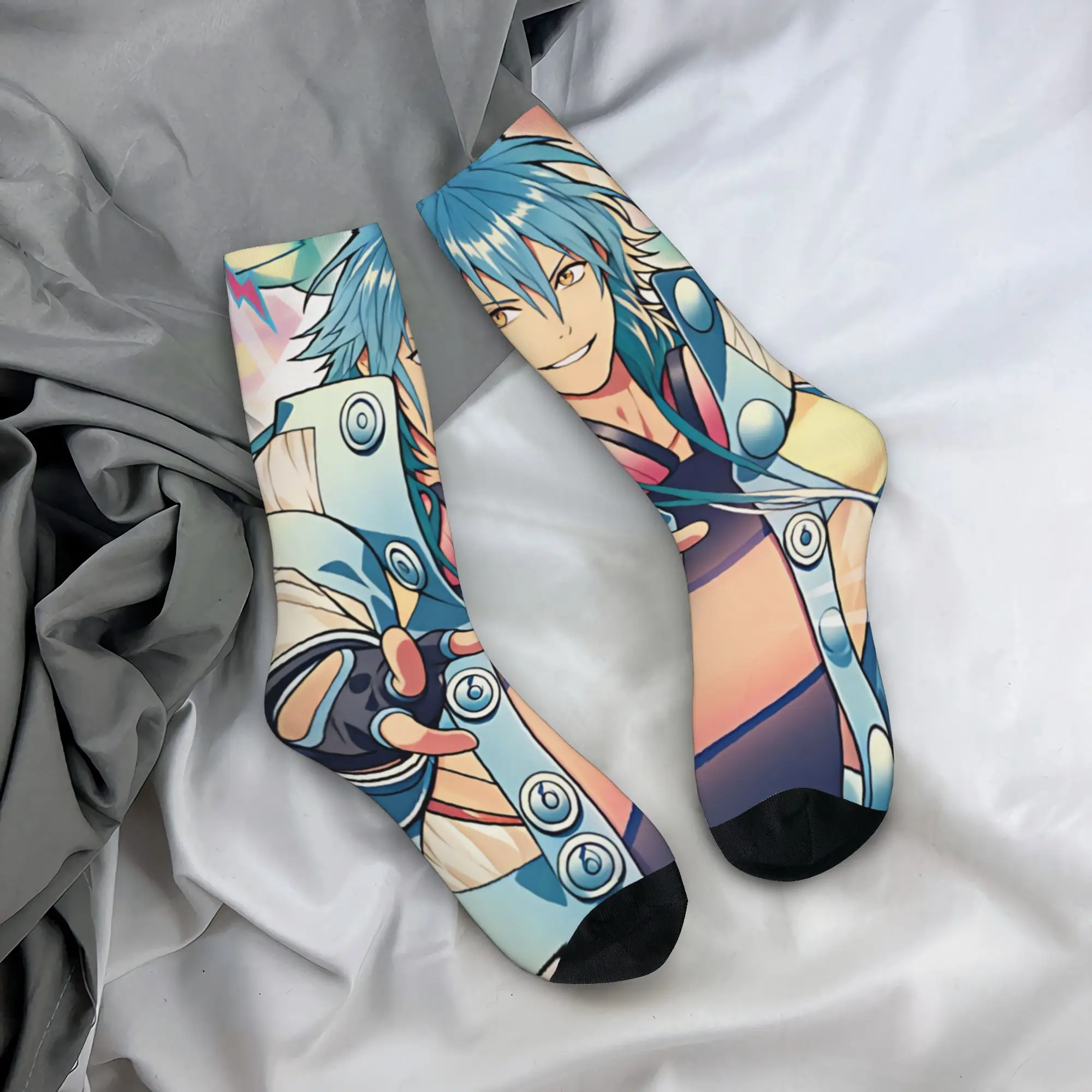 D-DRAMAtical M-Murder Aoba Men Women Crew Socks Unisex Fun 3D Printing  Dress Socks