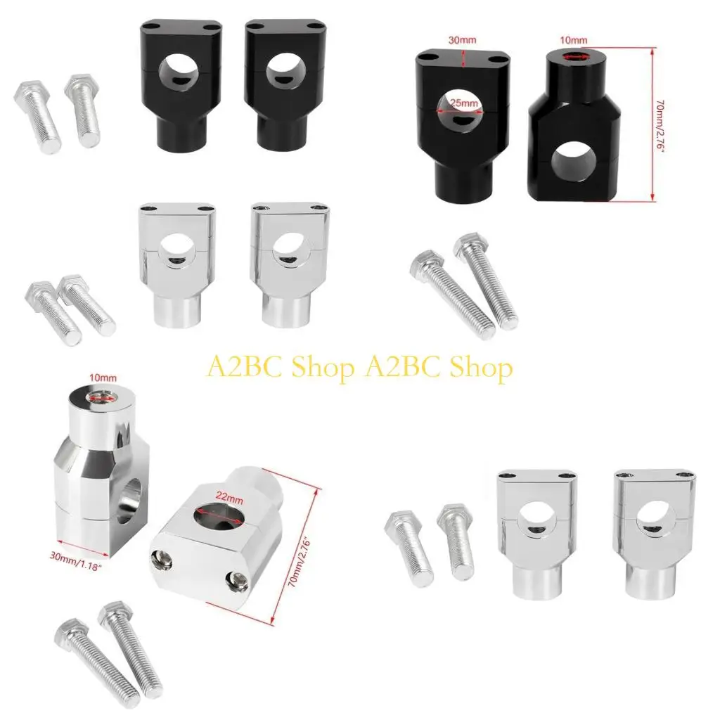 

A2BC мотоциклетный зажим для руля, круглое увеличивающее крепление 25 мм 22 мм для мотоцикла, универсальный 7/8 "1"