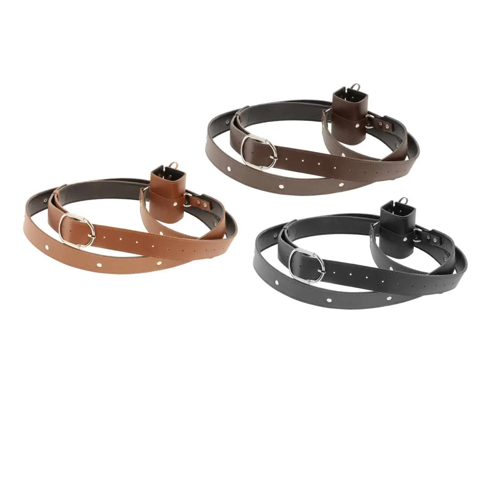 Fondina per spade medievali Guerriero Rapier Porta allacciatura incrociata Cintura in PU Cosplay