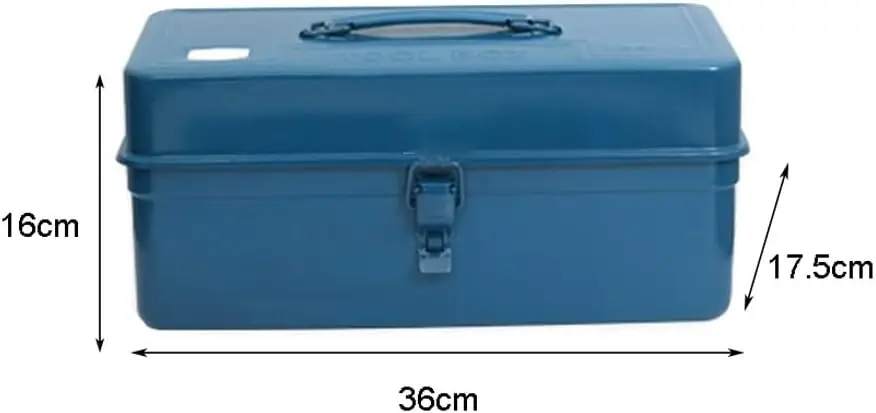 Metal toolbox heavy-duty ABS toolbox tray for storing household tools (blue) Tool organizer (small)