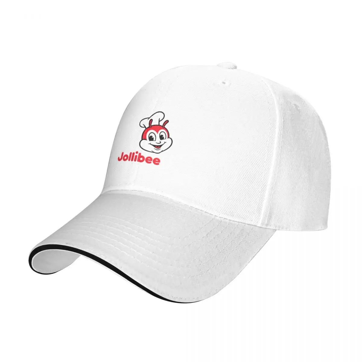 Copy of white jollibee logo Bucket Hat Baseball Cap trucker hat Golf wear cap men's Women's