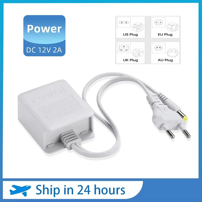 Power Supply For PTZ Camera AC 100-240V Input DC 12V 2A Output EU Plug Power Adapter Charger For Wifi CCTV Security IP Camera