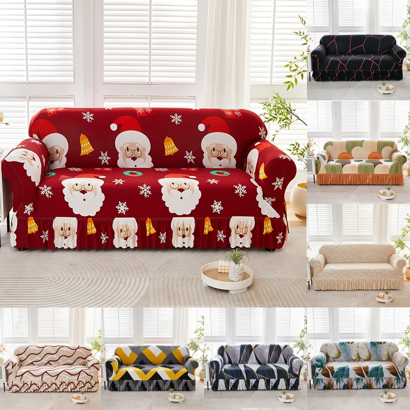 stretch floral Couch Cover Sofa Covers Washable Furniture Protector for Dogs Corner sofa skirt 1/2/3/4 seater sofa slipcovers