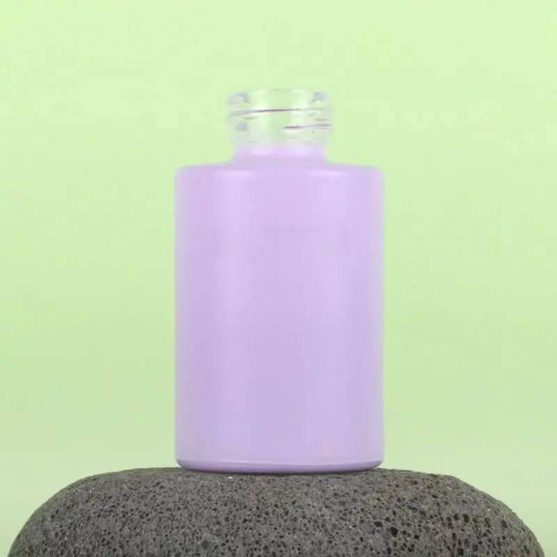 【WAD】30ml Empty Pump Bottle Colorful Glass Liquid Foundation Dispener Makeup Tool Travel Essential Squeeze Bottle Beauty