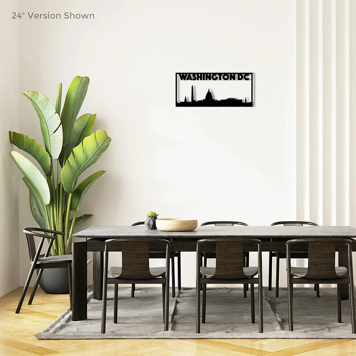 Washington D.C. City Skyline Landscape -Beautiful Home Decor Metal Art Wall Sign Living Room/Home Decoration