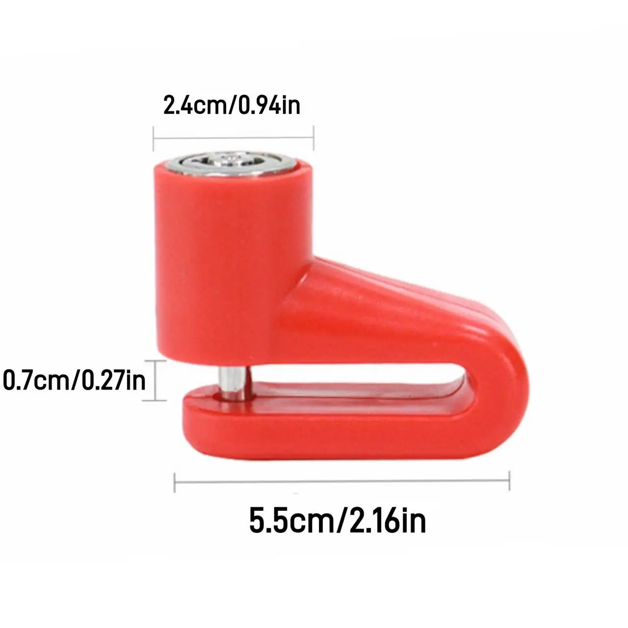 Anti-theft Disc Brake Lock or Bike Motorcycle Scooter Anti-Theft Security Lock Waterproof Portable Cycling Safety Lock with Keys