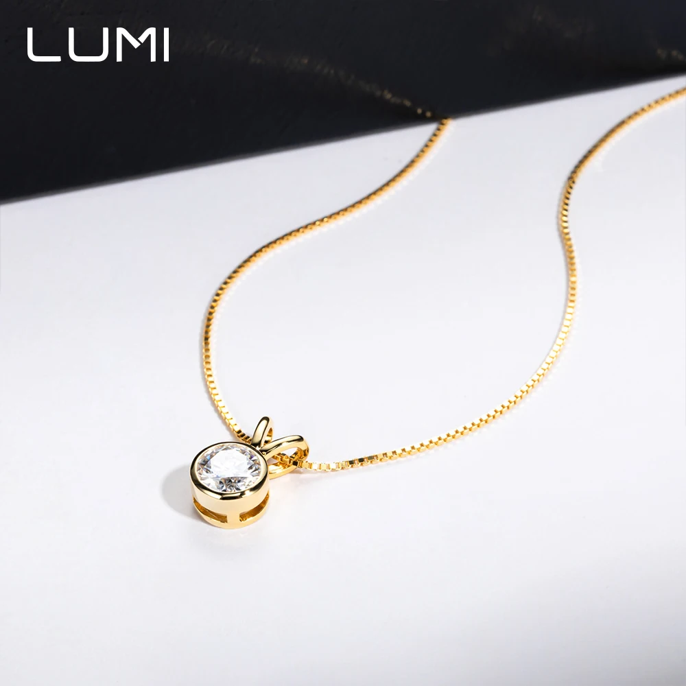 لطيف 1-2ct فقاعة شكل مويسانيتي قلادة قلادة 925 فضة لعصرية بسيطة مكتب سيدة التنقل التبعي #6