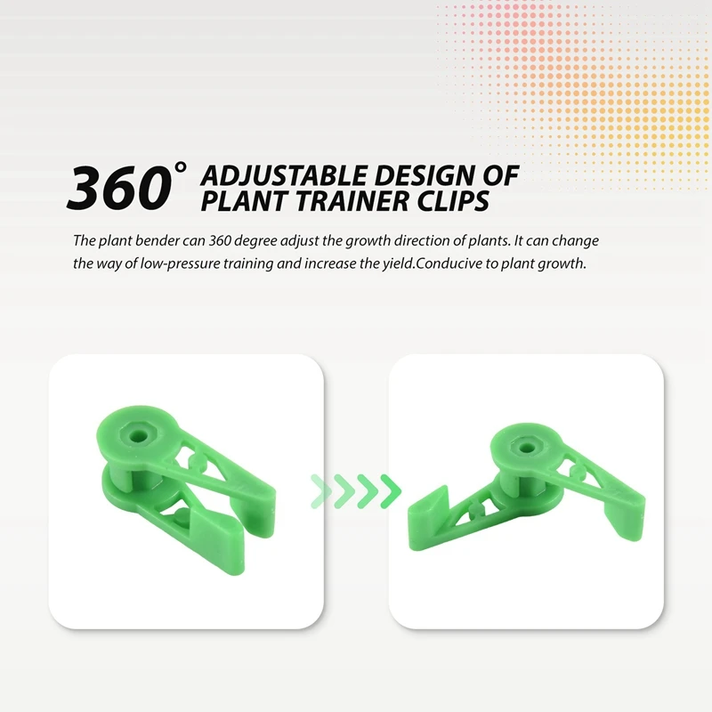 360 Degree Plant Stem Trainer Clips, Adjustable Plant Branches Bender Clips, Plant Training Control Of Plants