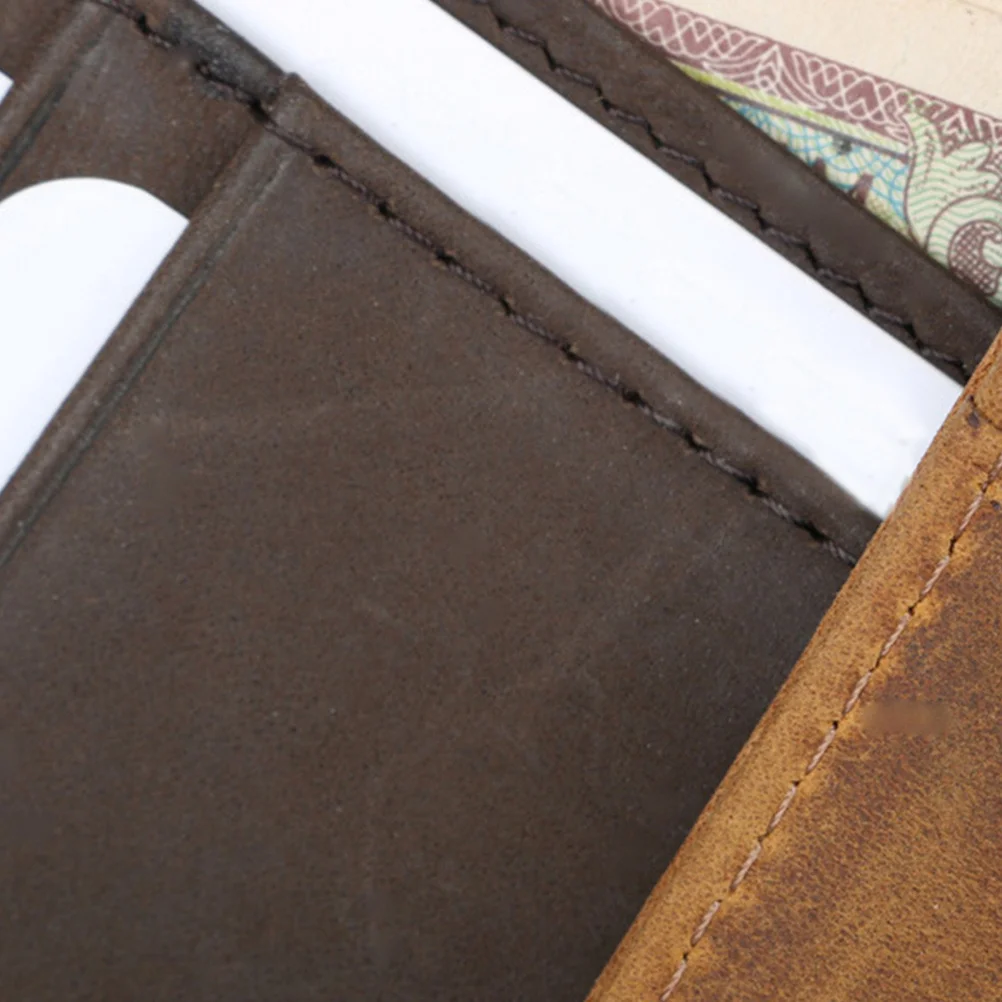 

Card Holder Vintage Compact Wallet For Credit Cards Id Badge Room Cards Men Coin Purse